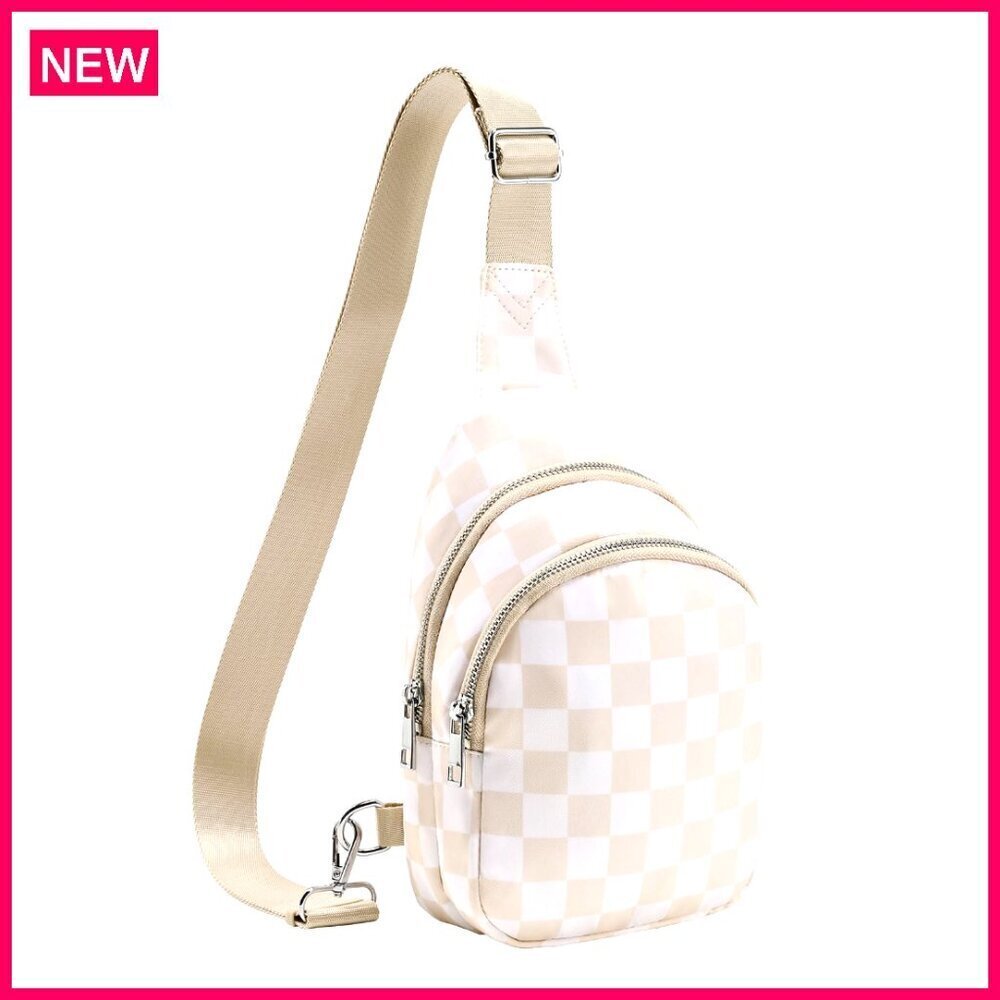 Small RFID Sling Bag, Nylon Crossbody Purse for Travel & Daily Use